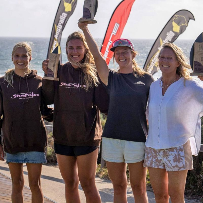 Die Siegerinnen beim Tourstopp in Australien (PWA/IWT Scott Bauer)
