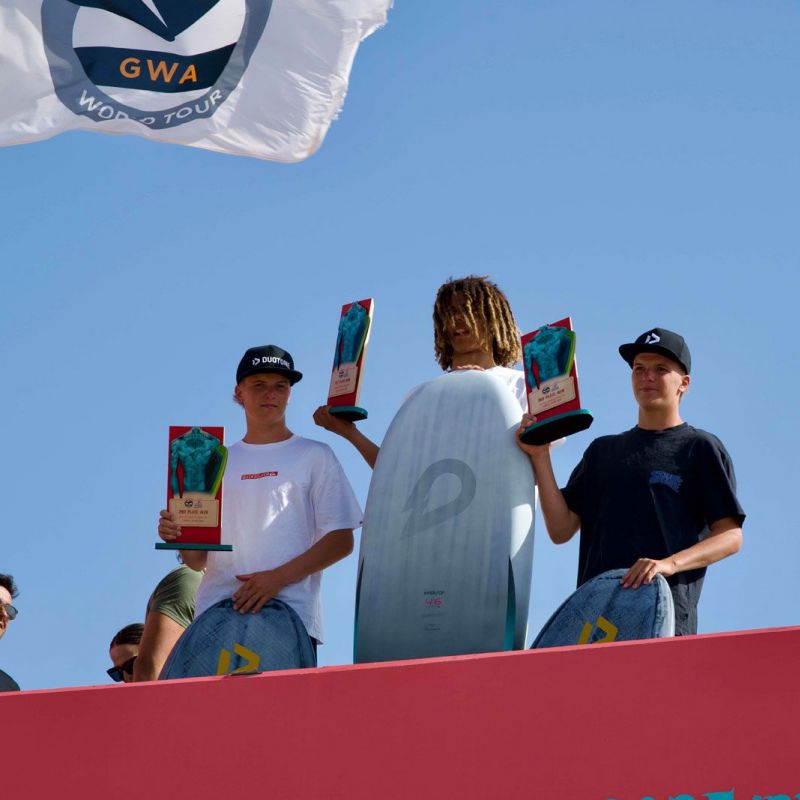 Das Podium bei den Herren, Foto: GWA/Samuel Crdenas