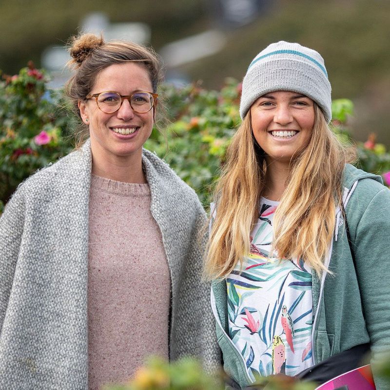 Zusammen mit Freundin Steffi Wahl beim World Cup Sylt 2019