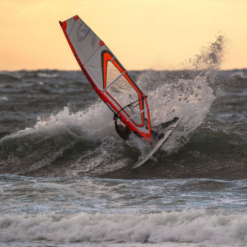 Mit viel Spray unterwegs