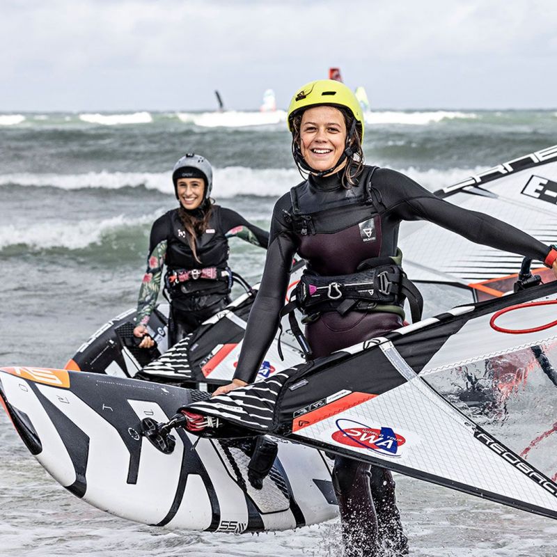 Zusammen mit Isabel Trivino Delgado im Heat