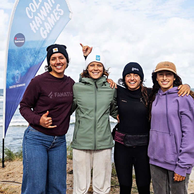 Die Top 4 der U20 Wertung der jungen Frauen bei der PWA