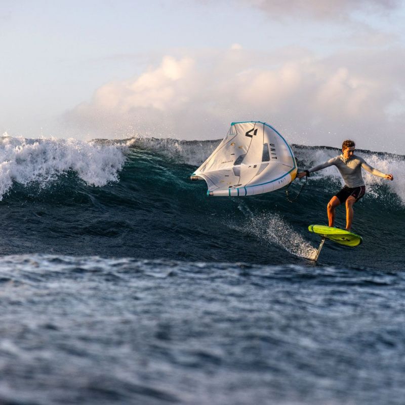 Finn Spencer auf dem Sky Style und mit dem Unit SLS Wing