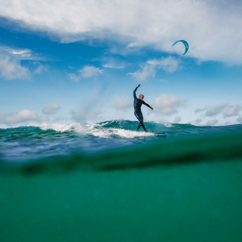 Herausforderung fr Wasserfotografen: Schlieren auf der Linse vermeiden.