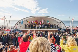 Die Begrüßung in der Musikmuschel von Westerland, Foto: © Finn Anjes Edling/MMP