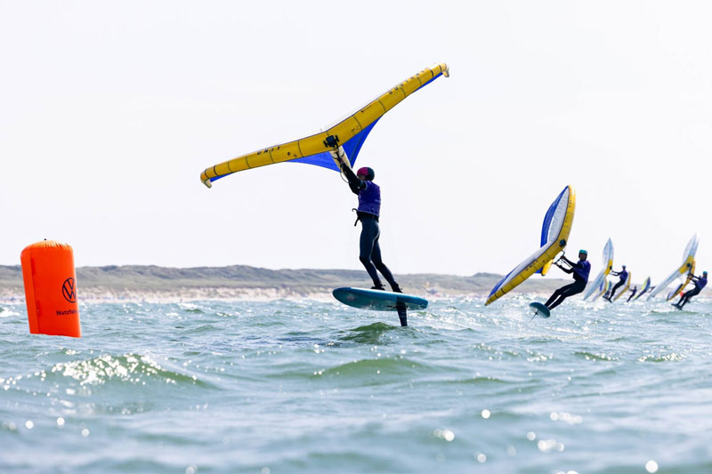 California Wingfoil Masters Sylt 2025: Jonas Manthei führt im Wingfoil Slalom