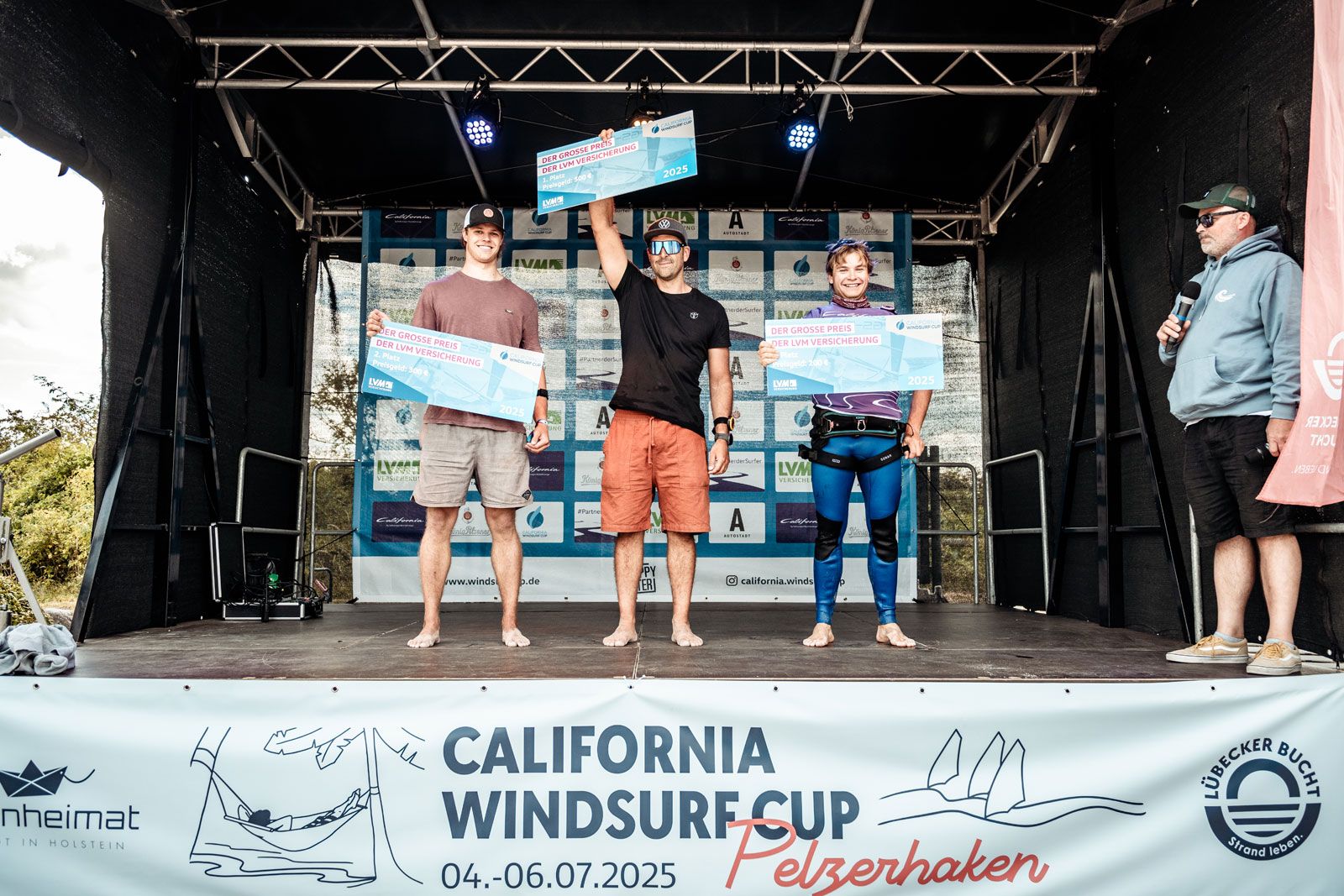 California Windsurf Cup Pelzerhaken 2025: Vincent Langer gewinnt das Auftaktrennen 