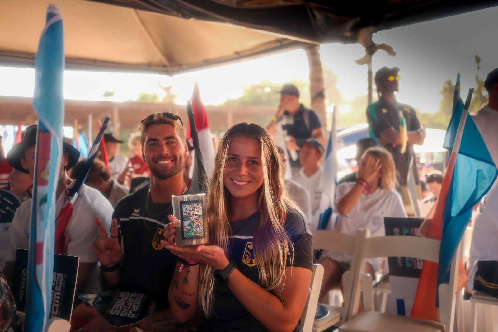 ISA World Surfing Games El Salvador 2025: Deutsches Team überzeugt mit Platz 9 Dylan Groen und Rachel Presti   Bjrn Lentfhr/HERTZ & KOPF