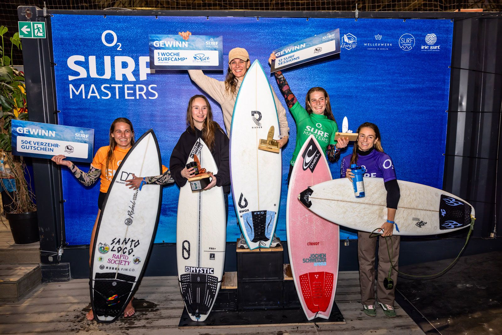 o2 SURF MASTERS RheinRiff Düsseldorf 2026: Hannes Mosh und Valeska Schneider setzen sich durch