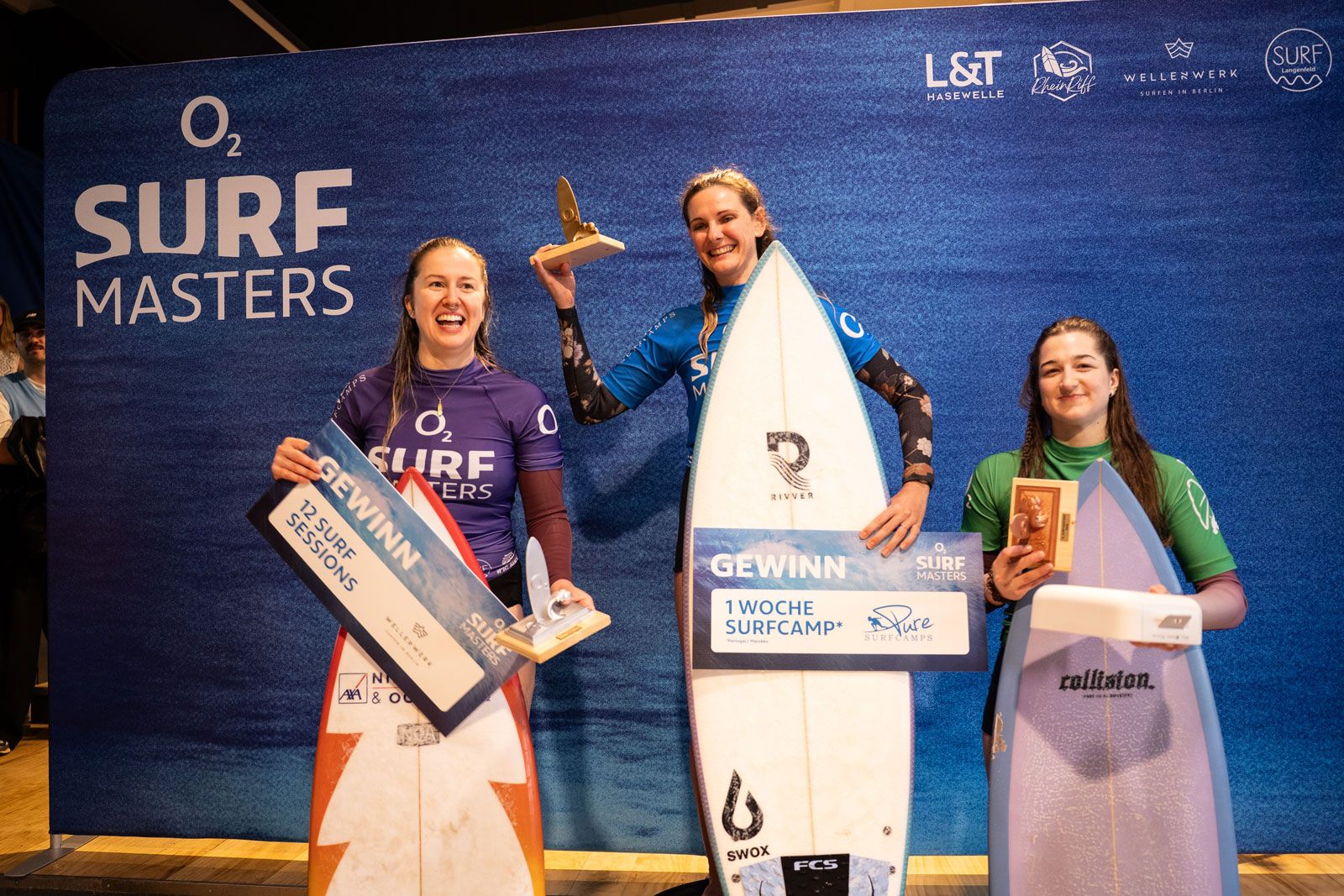 o2 SURF MASTERS Wellenwerk Berlin 2026: Hannes Mosh und Valeska Schneider erneut erfolgreich 