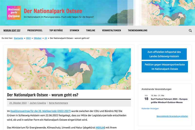Informationsportal zum Thema Nationalpark Ostsee