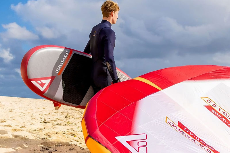 Gunsails Hy-Wing Omega und HY-Flate Wing Carbon im Sale