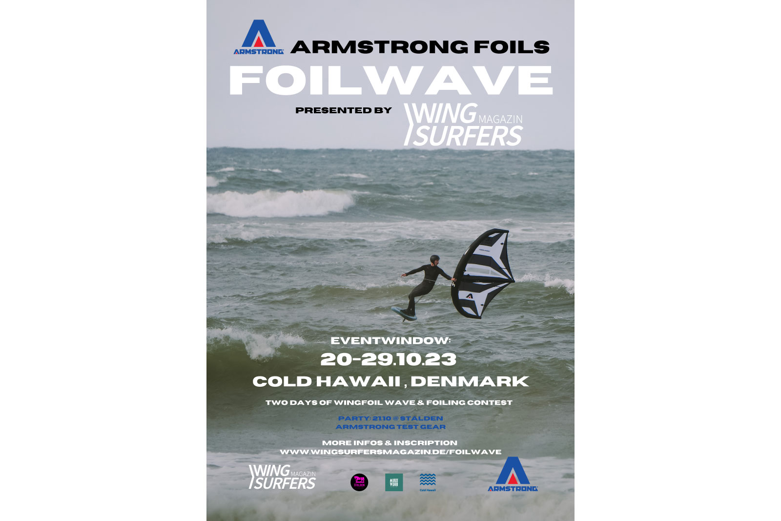 Armstrong Foils Foilwave Ende Oktober in Cold Hawaii
