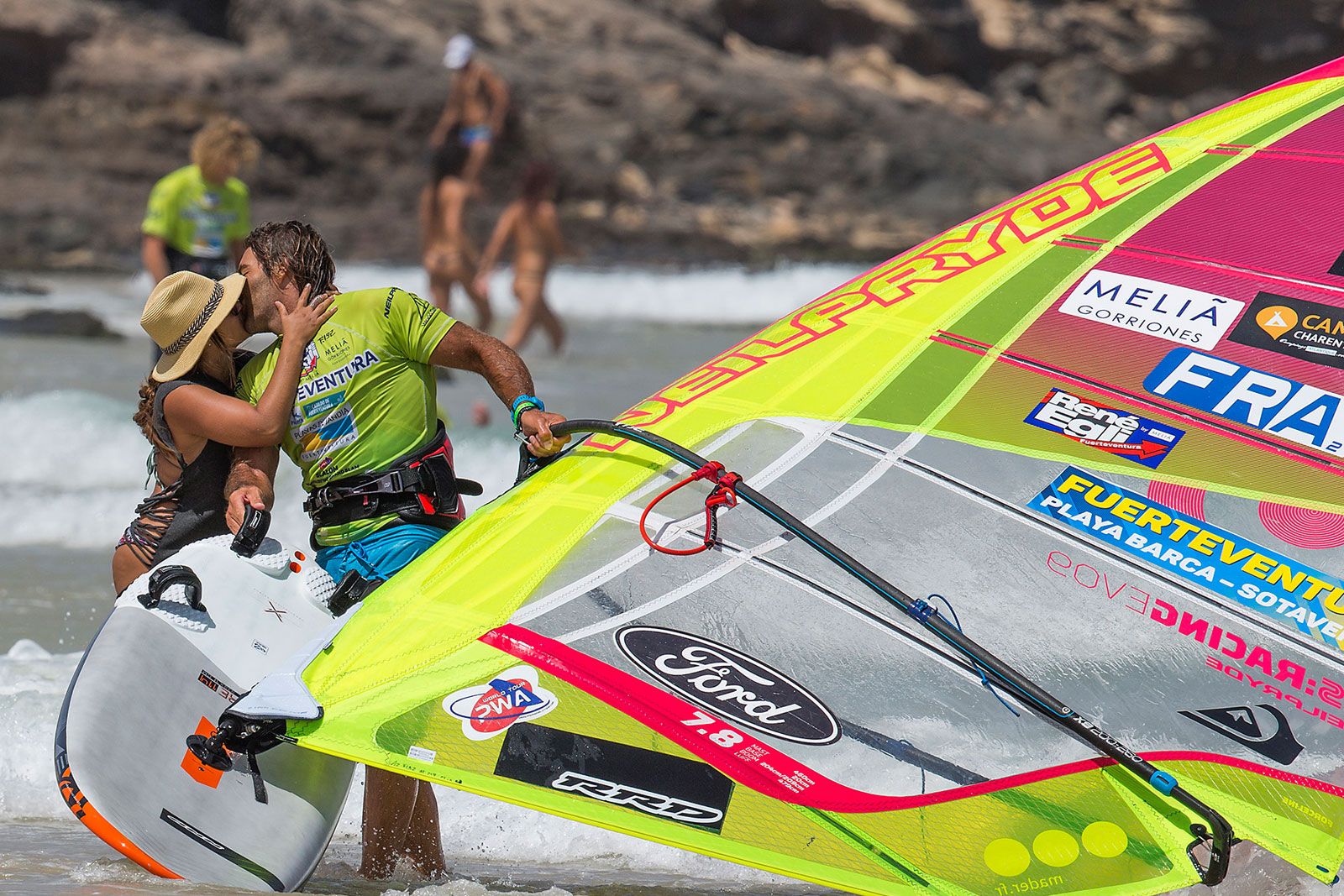 Kuss nach dem Sieg auf Furteventura 2017