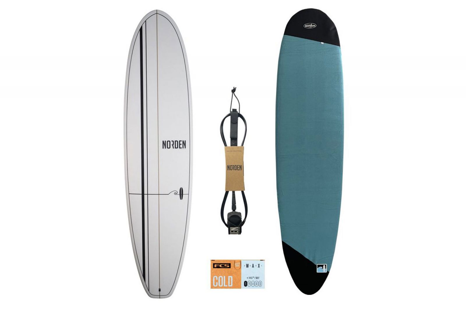 1rst Ride Mailbu 82 naked + Sock + Leash + Wax