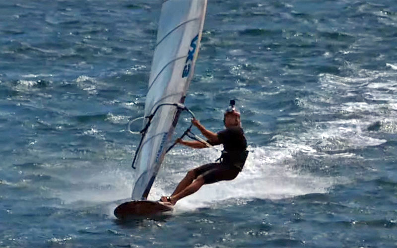 Can an Oldschool Windsurfing Sail win at modern World Cup level? - Maciek Rutkowski