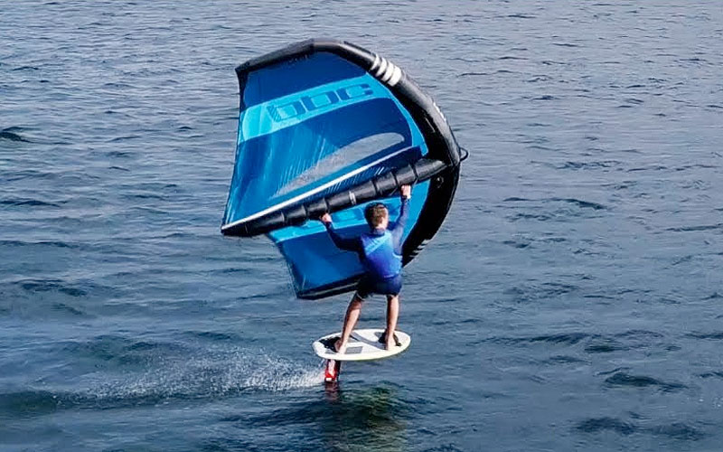 Wing foiling with a 9l PPC Board - Matthew McIntosh