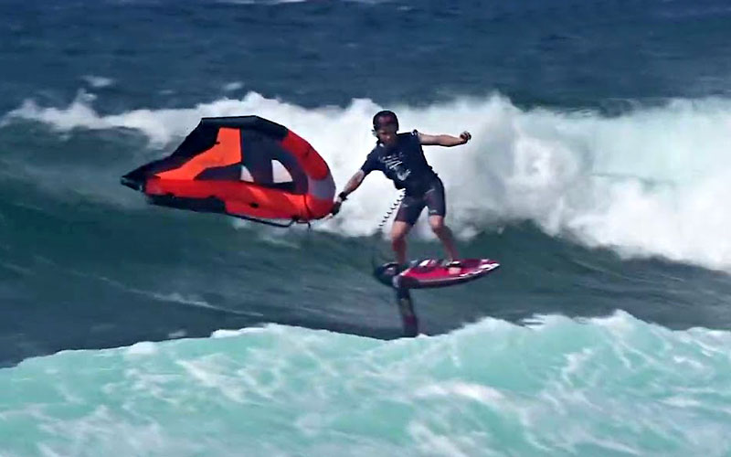 Wingfoiling in Hawaii, Ho'okipa - Kaden Prichard