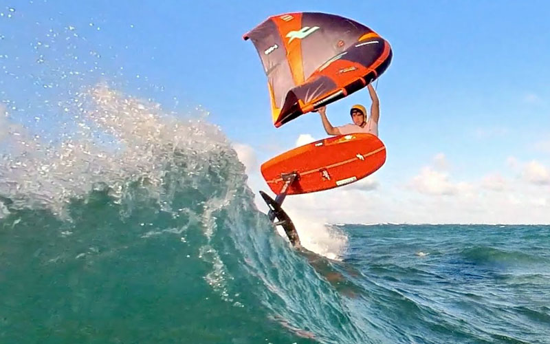 Good Wingfoil Day on Maui's North Shore - JD FollowCam