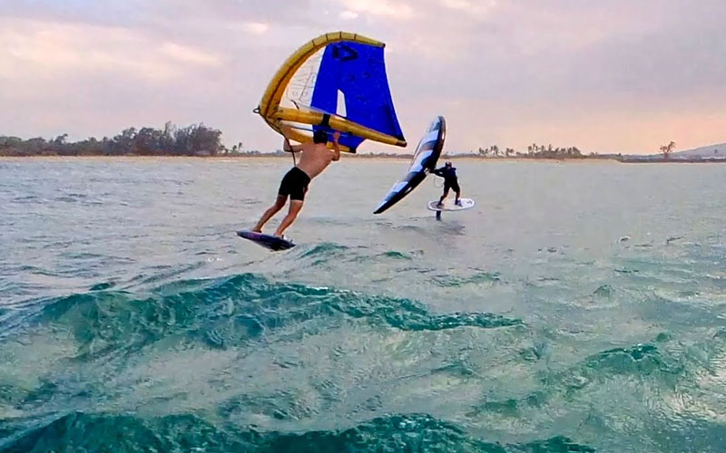 Maui's foiling Wizards - JD FollowCam