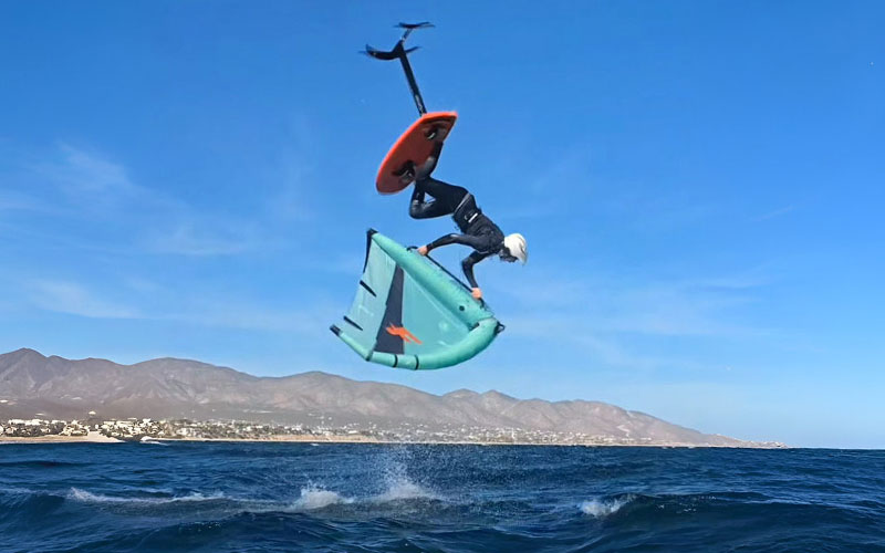 How to do a Backflip on Wingfoil - Wylan Kaochari