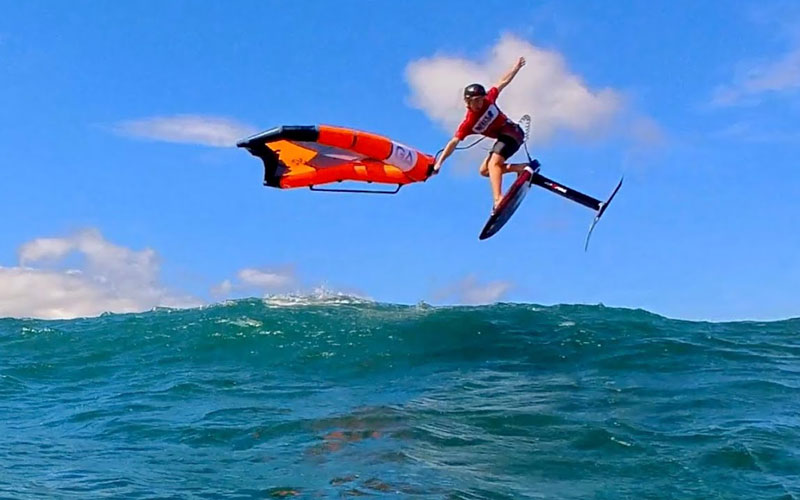 Superstylin' Kaden Shredding on a Light Wind Day - JD FollowCam