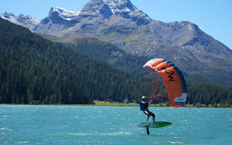 My first Parawing Race at Engadin Wind Marathon - Matthias Kaufmann