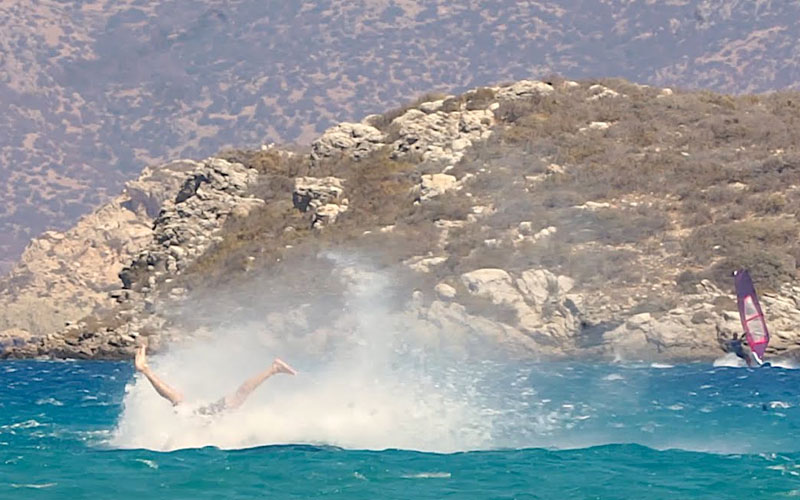Crash Part Windsurf Camp Karpathos 2025 - Quiksilver Windsurf School