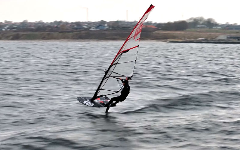 Noah Vinther testing in Cold Hawaii - Patrik International